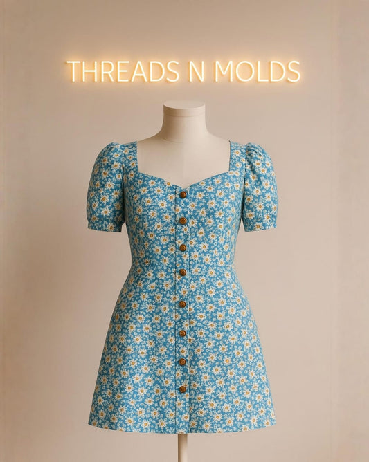 Ice On Fire - Onepiece | Light Blue